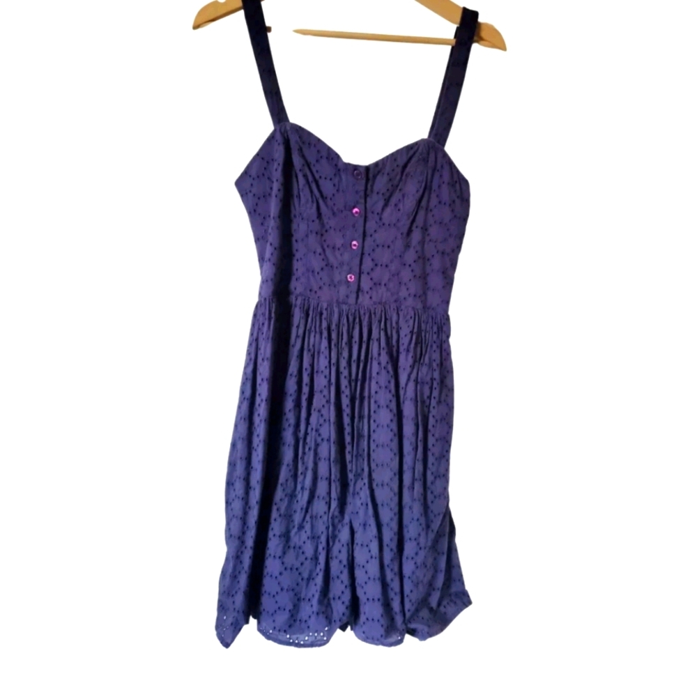 Navy skater dress
